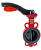 Дисковый поворотный затвор с алюминиевой рукояткой REON тип RSV81RED
